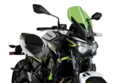 Afbeeldingen van Vervangingsruit naked bike touring Puig Kawasaki Z650 '20- groen