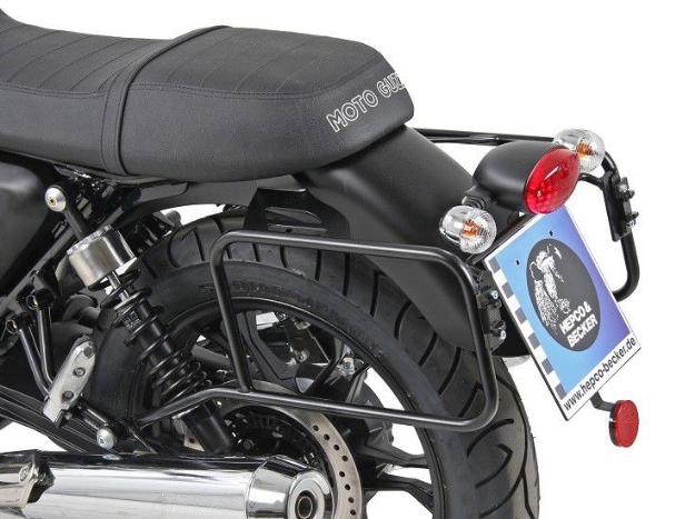 Afbeeldingen van Kofferrek zwart Hepco&Becker Moto Guzzi V7 classic/ V7 Special
