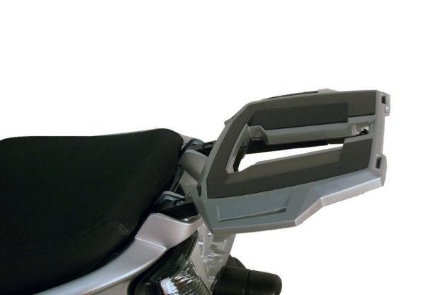 Afbeeldingen van Topdrager zwart Alurack Hepco&Becker Moto Guzzi STELVIO 1200 '08-'16
