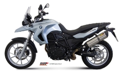 Afbeeldingen van MIVV Suono Steel Black RVS demper BMW F650GS / F800GS