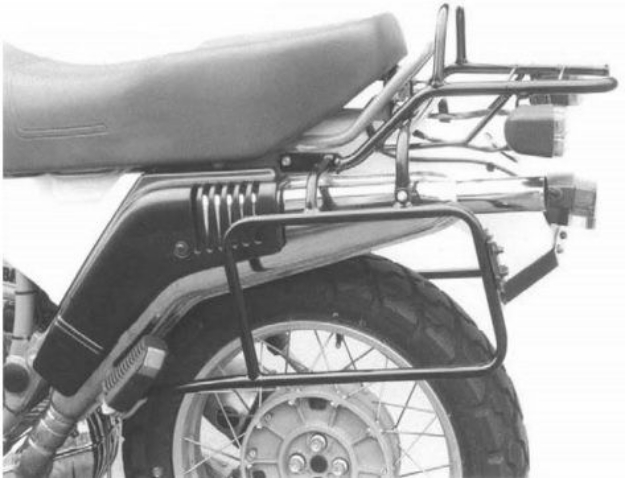 Afbeeldingen van Topdrager zwart Hepco&Becker BMW R65G/S '87-'88/ R80G/S '80-'87