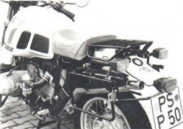 Afbeeldingen van Kofferrek zwart Hepco&Becker BMW R80GS PARIJS-DAKAR -'88
