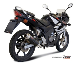 Afbeeldingen van MIVV GP steel black compleet systeem Honda CBR 125R '04-'10