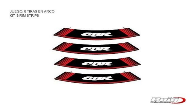 Afbeeldingen van Velglint Puig met logo Honda CBR-Rood
