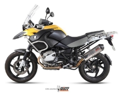 Afbeeldingen van MIVV Oval titanium demper met carbon cap (big) BMW R1200GS '10-'12