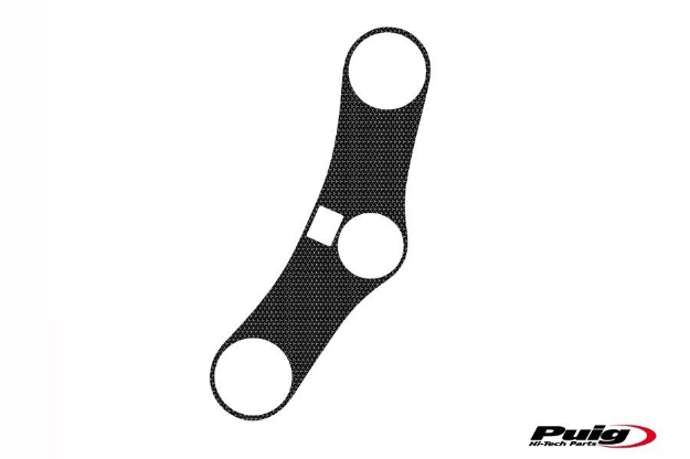 Afbeeldingen van Kroonplaatcover carbon look Puig voor Honda CBR600RR '05-'06