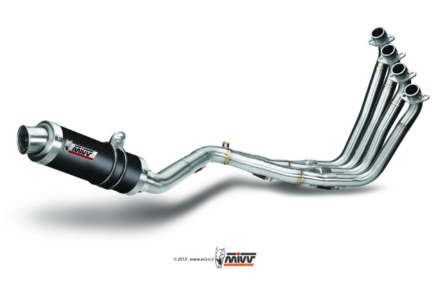 Afbeeldingen van MIVV 4-2-1 systeem met GP carbon demper Honda CBR650F / CB650F '14-