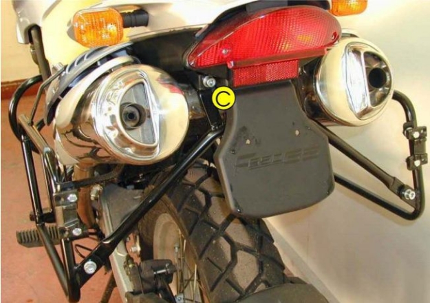 Afbeeldingen van Kofferrek zilver Hepco&Becker BMW F650GS/ DAKAR '04-'07