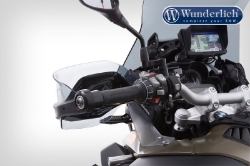 Afbeeldingen van Hand guard extension CLEAR PROTECT diverse BMW modellen - smoked grey Wunderlich