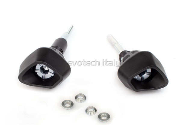 Afbeeldingen van Sliders Evotech Anti-Shock titanium Honda CB125R '18-