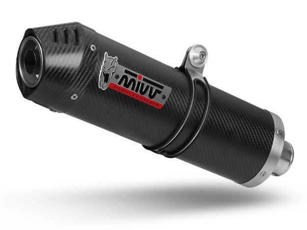 Afbeeldingen van MIVV Oval carbon demper met carbon cap Honda VFR800F '14-'16
