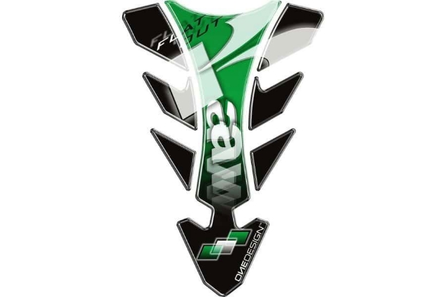 Afbeeldingen van Tankpad model Future Kawasaki groen Puig