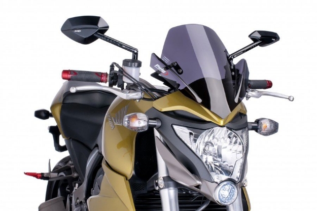 Afbeeldingen van Vervangingsruit naked bike Puig Honda CB1000R '11--zwart