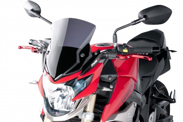 Afbeeldingen van Vervangingsruit naked bike Puig Suzuki GSR750 '11--donker getint