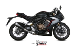 Afbeeldingen van MIVV RVS systeem met Delta Race Black Honda CBR650R '19-23
