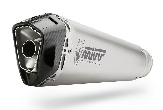 Afbeeldingen van MIVV RVS systeem met Delta Race RVS Honda CB650R/ CBR650R '19-23