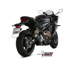 Afbeeldingen van MIVV RVS systeem met MK3 Black RVS demper Honda CB650R/ CBR650R '19-