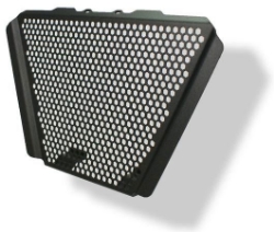 Afbeeldingen van Oliekoelercover zwart Evotech Performance Aprilia RSV4 '09-14