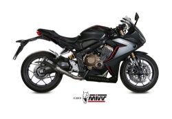 Afbeeldingen van MIVV RVS systeem met MK3 carbon demper Honda CB650R/ CBR650R '19-