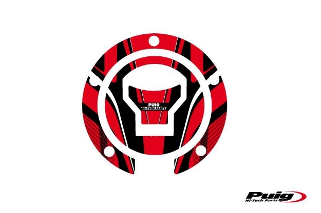 Afbeeldingen van Tankdopcover Radikal Puig voor diverse Honda modellen van '14--Rood