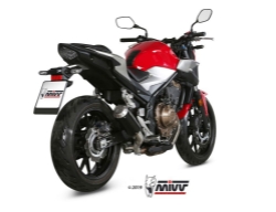 Afbeeldingen van MIVV MK3 Black RVS Honda CB500F '19-