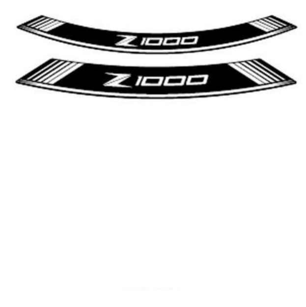Afbeeldingen van Velglint Puig met logo Kawasaki Z1000-Wit