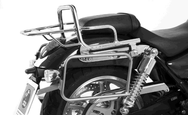 Afbeeldingen van Kofferrek zwart Hepco&Becker Triumph Thunderbird 1600/ 1700