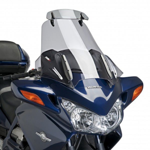 Afbeeldingen van Vervangingsruit touring met opzetruitje licht getint Puig Honda ST1300 '02