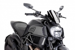 Afbeeldingen van Vervangingsruit naked bike sport verstelbaar Puig Ducati Diavel '14-'18