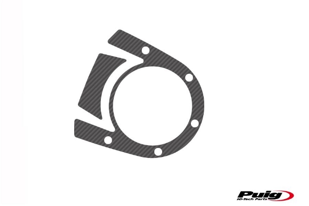 Afbeeldingen van Kroonplaatcover model X-TREME Puig voor Ducati Diavel '11-