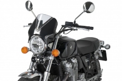Afbeeldingen van Vervangingsruit naked bike met ZWART kuipje Puig Honda CB1100 EX '14-'16
