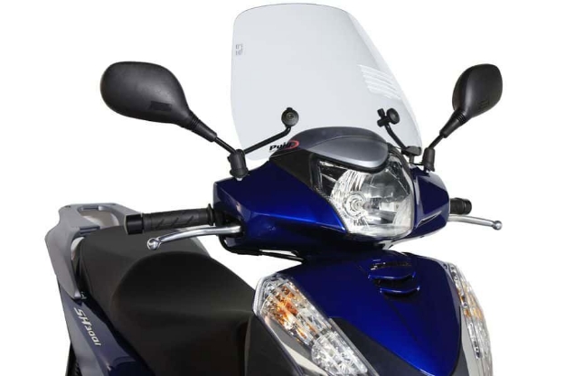 Afbeeldingen van Windscherm scooter model Traffic Puig voor Honda Scoopy SH300i '11- -licht getint
