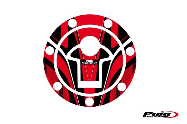 Afbeeldingen van Tankdopcover Radikal Puig voor KTM 125 Duke '11-// 390 Duke '13-// RC125/390 '14--Rood