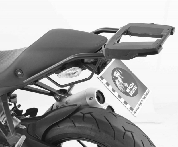 Afbeeldingen van Topdrager zwart Alurack Hepco&Becker Ducati M1100 EVO '11-