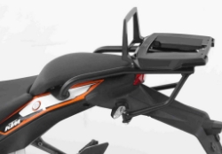 Afbeeldingen van Topdrager zwart Alurack Hepco&Becker KTM 125 Duke '11-'16/ Duke 200 '12-'16