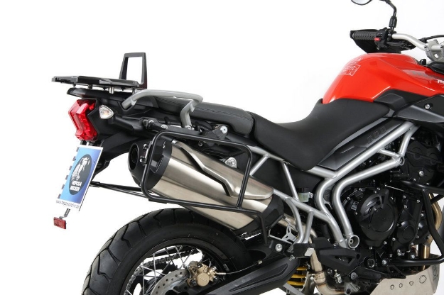 Afbeeldingen van Topdrager zwart Alurack Hepco&Becker Triumph TIGER 800/ XC '11-14