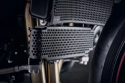 Afbeeldingen van Radiator/oliekoeler cover set zwart Evotech Performance Triumph Speed Triple RS '18-20
