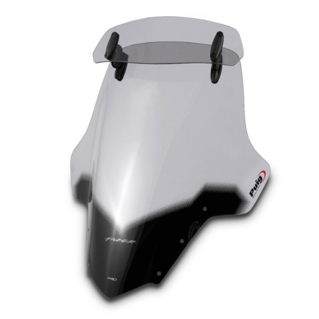 Afbeeldingen van Vervangingsruit touring met opzetruitje licht getint Puig Yamaha FZ1 Fazer '06-16
