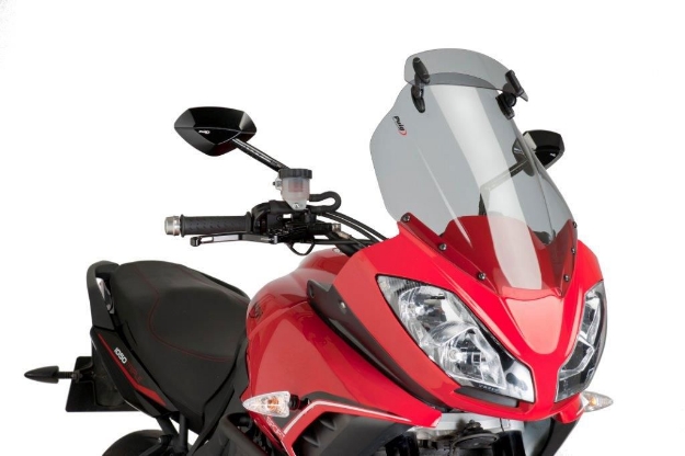 Afbeeldingen van Vervangingsruit touring met opzetruitje licht getint Puig Triumph Tiger 1050 '07-13 / Sport '13-15