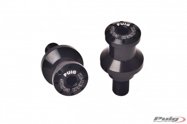 Afbeeldingen van Bobbin-kit Puig aluminium M10x1,25-Zwart