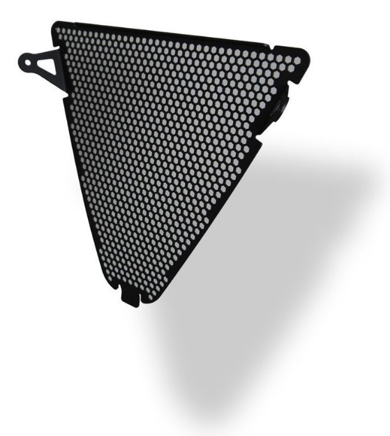 Afbeeldingen van Radiatorcover LOWER zwart Evotech Performance Ducati Panigale 1199 S '12-15