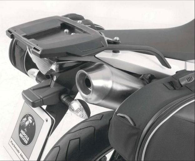 Afbeeldingen van Topdrager zwart Alurack Hepco&Becker KTM 990 Supermoto/ R