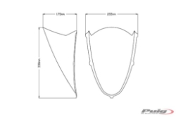 Afbeeldingen van Vervangingsruit R-Racer Puig Aprilia RS 660 '21-24