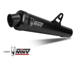 Afbeeldingen van MIVV X-Cone Black RVS demper Triumph Speed Triple 1050 '07-10