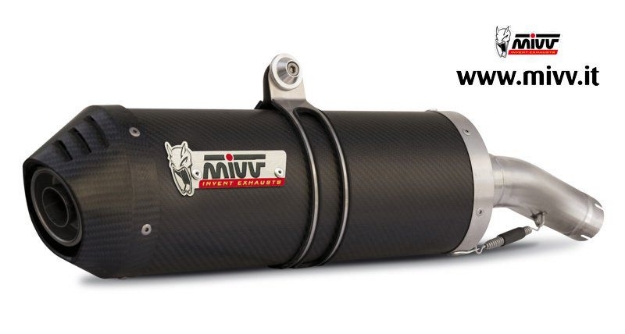 Afbeeldingen van MIVV Oval carbon demper Triumph Tiger 800 XC/XR/XRX/XCX/XRT/XCA '11-16