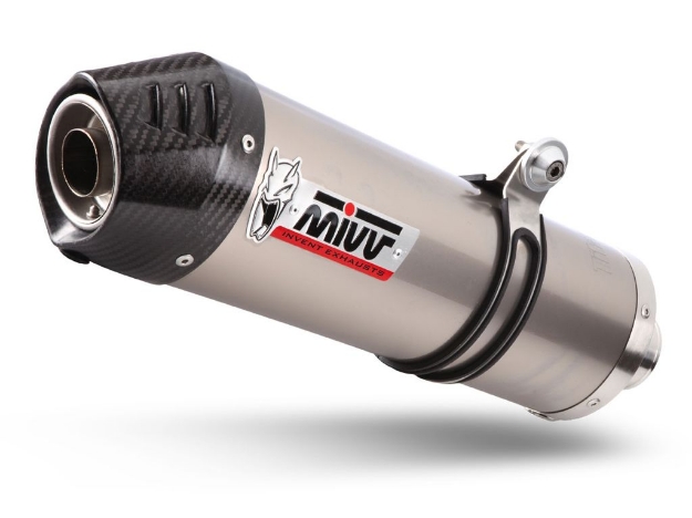 Afbeeldingen van MIVV Oval titanium demper met carbon cap (big) Triumph Tiger/XC '11-