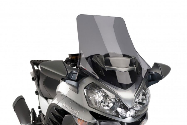 Afbeeldingen van Vervangingsruit touring Puig Kawasaki GTR1400 '15- -donker getint