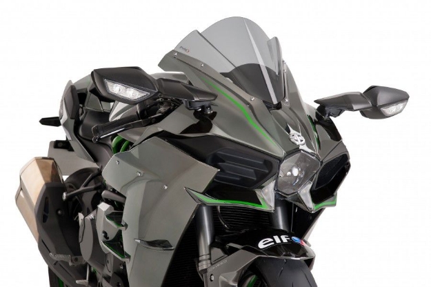 Afbeeldingen van Vervangingsruit Puig Jetstream Kawasaki Ninja H2/H2R '15-/H2 Carbon '17--licht getint