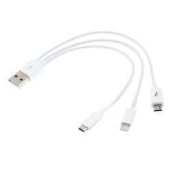 Afbeeldingen van USB laadkabel 3 in 1 Chaft