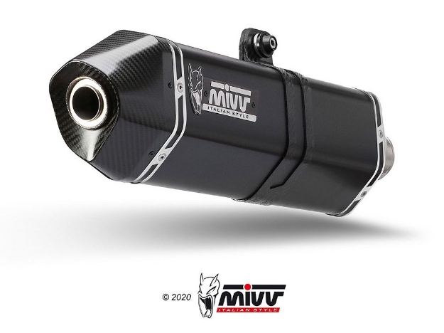 Afbeeldingen van MIVV Speed Edge steel black RVS demper Triumph Tiger 900 / GT / PRO / RALLY '21-